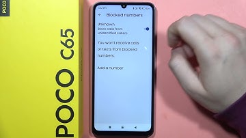 POCO C65: Block Calls from Unknown Callers #pocophone
