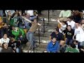 Amazing dancing on the Jumbotron.