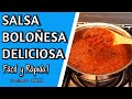 Cómo Hacer SALSA BOLOÑESA con CARNE MOLIDA 🍅 | BOLOÑESA FACIL Y RAPIDA!!