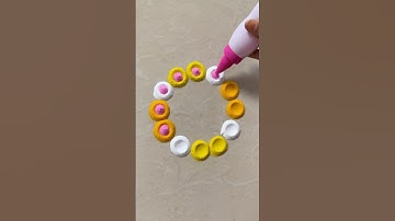 Simple Rangoli | Satisfying Rangoli | Easy Rangoli Tips | ASMR #rangoli #satisfying #asmr #indianart