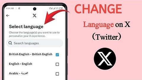 How to change language on X (Twitter)