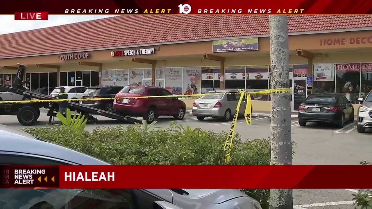 No suspects at large after man shot at Hialeah strip mall, police say ...