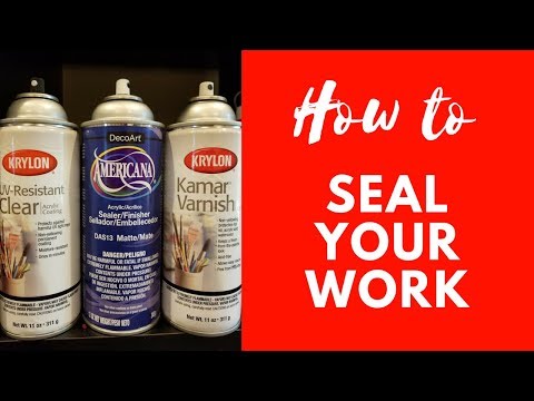 How to Seal your Artwork + How to Keep Art Journal Pages from Sticking!