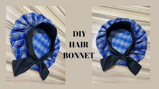 How to make a diy hair bonnet #headwear #hairbonnet #diy#hairband