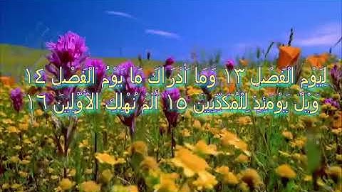 دحيم الحماد سورة المرسلات 1435ه