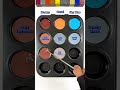 Create 9 colors from 3 colors Brown + Coral + Sky Blue #mixing #satisfying