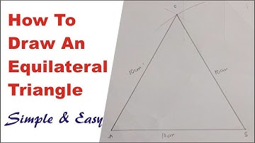 How to Draw An Equilateral Triangle in Technical Drawing | How to Draw a Triangle with Equal Sides