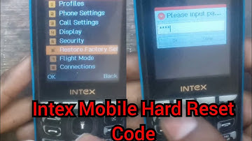 Intex Mobile Hard reset Code | intex keypad mobile reset kaise Kare | intex mobile reset setting