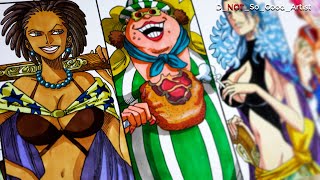 Drawing the Red Hair Pirates BUT Females! (Gender Swap) | One Piece