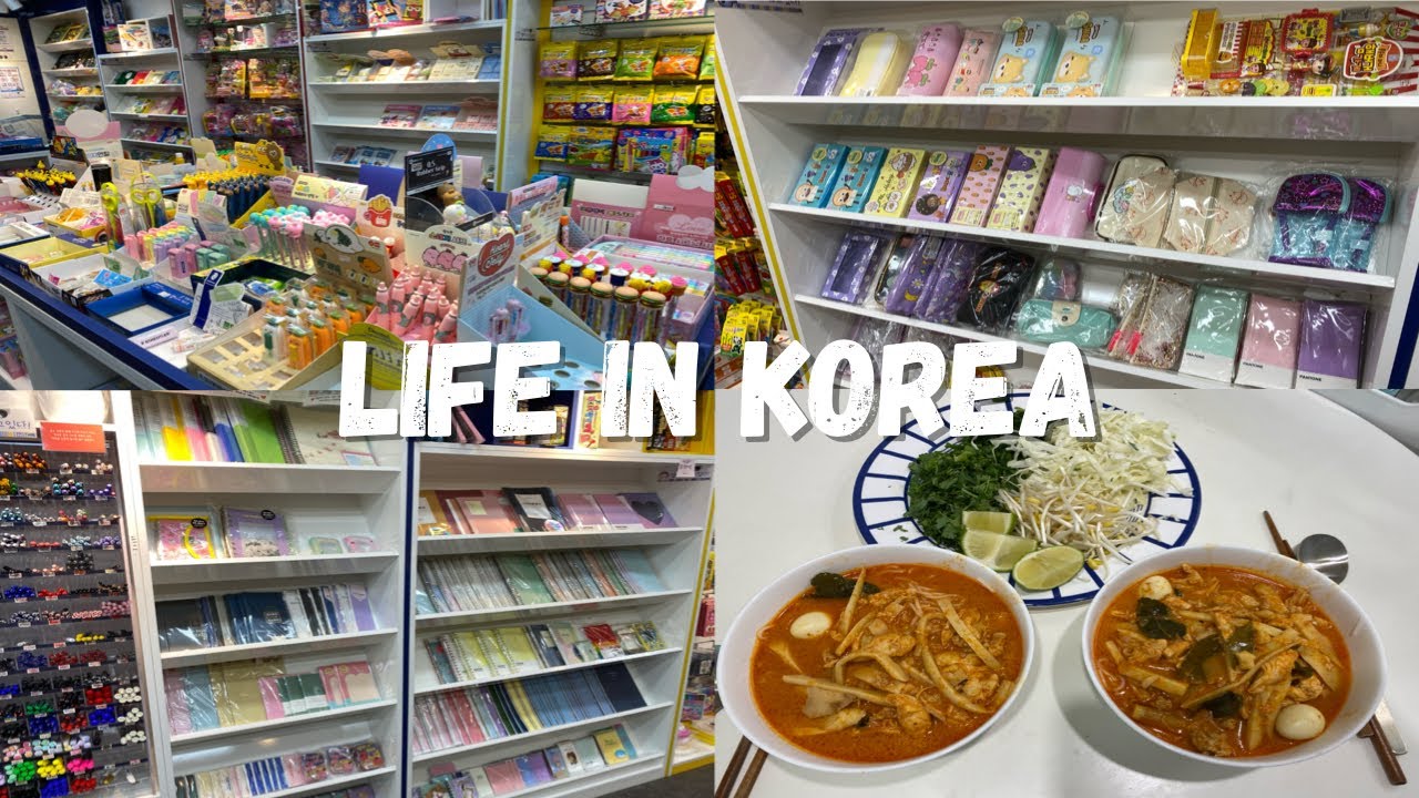 LIFE IN KOREA 🇰🇷 Korean Stationery Store ️📓 YouTube