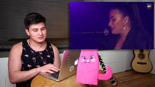 Video thumbnail of "Vocal Coach Reaction to Demi Lovato Singing "Sober" Live"