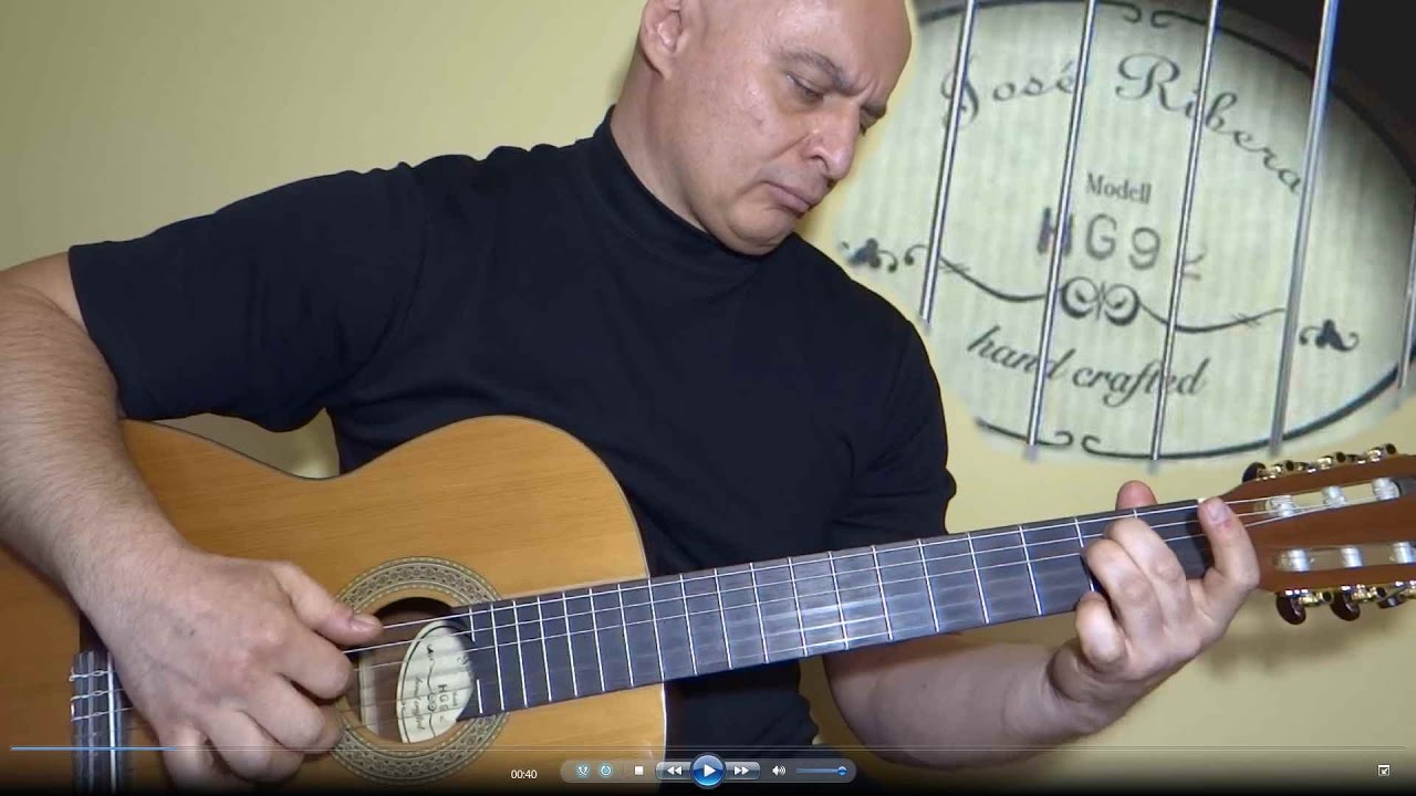 Jose Ribera HG 92 classic guitar. Few simple chords guitar test.