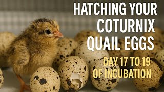Hatching Your Coturnix Quail Eggs - Day 17 to 19 of Incubating Your Quail Eggs