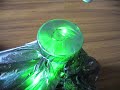 150mW green laser - burning garbage bag