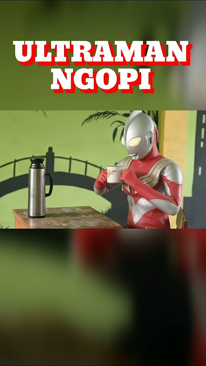 ULTRAMAN NGOPI DI KAFE #ultraman #ngopi #kopi #cafe #ai #aivideo #santai #lucu