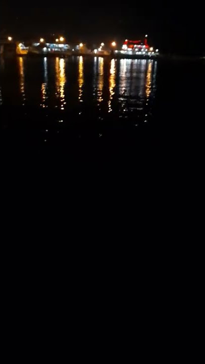 Suasana penyebrangan plabuhan ketapang banyuwangi menuju bali malam hari #shorts #kapal ferry
