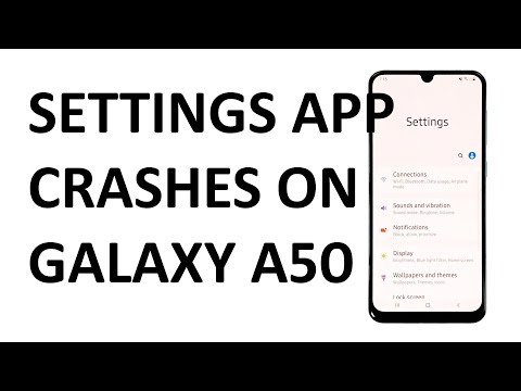 Samsung Galaxy A50 keeps showing “Settings keeps stopping” error
