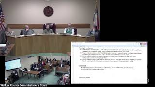 Walker County Commissioners Court Regular Session December 15, 2025