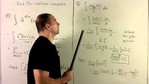 Indefinite Integrals with b^x and log_b(x)