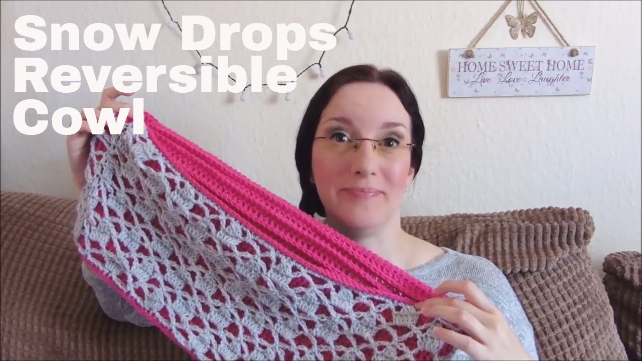 Vlog 92 - Snow Drops Reversible Cowl - YouTube