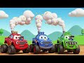 Big Monster Trucks Roll Along