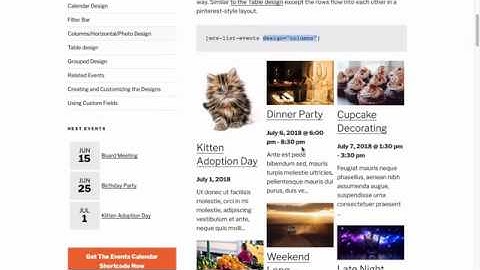 How to Use The Events Calendar Shortcode and Block Pro