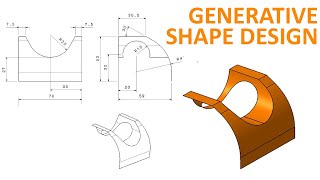 Generative Shape Design #1 - CATIA V5 Beginner Tutorial - How to use Extrude and Split