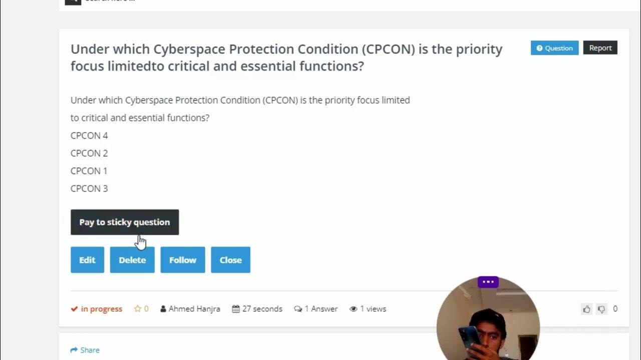 Under which Cyberspace Protection Condition (CPCON) is the priority