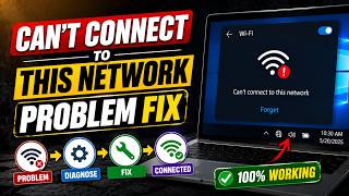Can't Connect To This Network Problem Fix | WiFi Connection Error Solved | Win 10/11 | MA PC Tech