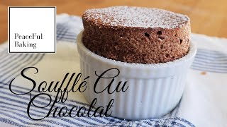 Chocolate Souffle| Soufflé Au Chocolat (ASMR) by Peaceful Baking 1,820 views 3 years ago 4 minutes, 41 seconds