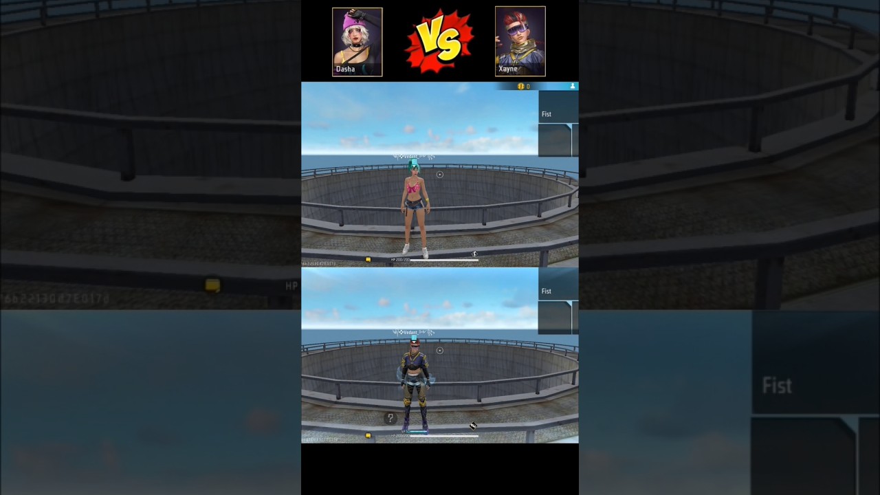 Dasha VS Xayne Character Ability Test 