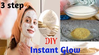 3 Step Skin Whitening Barley Flour Ubtan/Get Fair, Spotless, Tight, Glowing Skin At Home1 day.