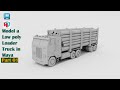 Autodesk maya tutorial  how to model a low poly loader truck  part 1 of 2