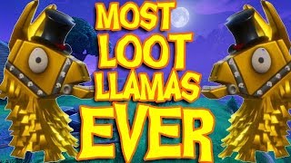 30+ LEGENDARY LOOT LLAMAS!!!! - FortNite