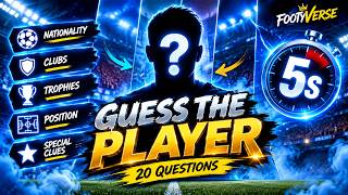 Only 1% of Fans Can Identify All 20 Players! 🧠⚽ | Guess the Player