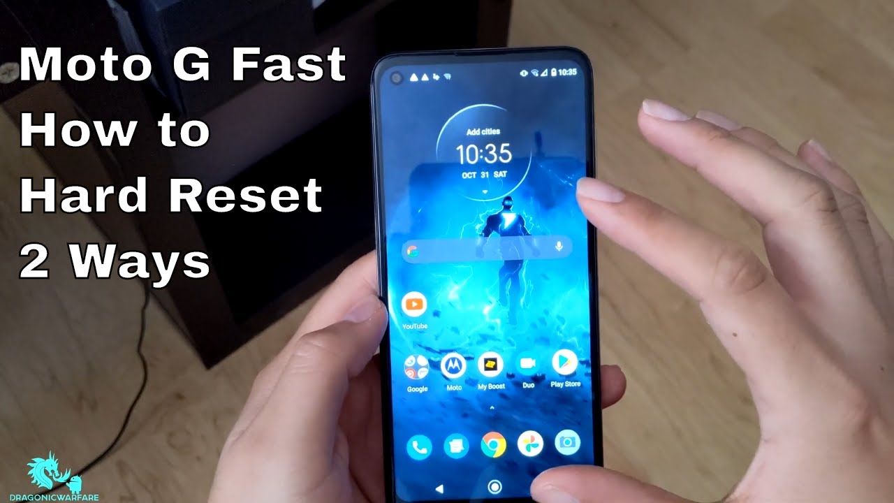 How to Hard Reset Moto G Fast YouTube