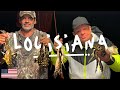 Hunting bullfrogs at night in louisiana swamp  