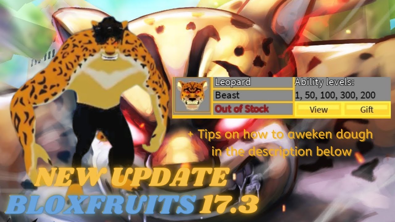 SHOWCASE DE TODAS AS NOVAS FRUTAS * REWORK DA NOVA UPDATE 17.3 do BLOX  FRUITS! + FRUTA DO LEOPARDO! 