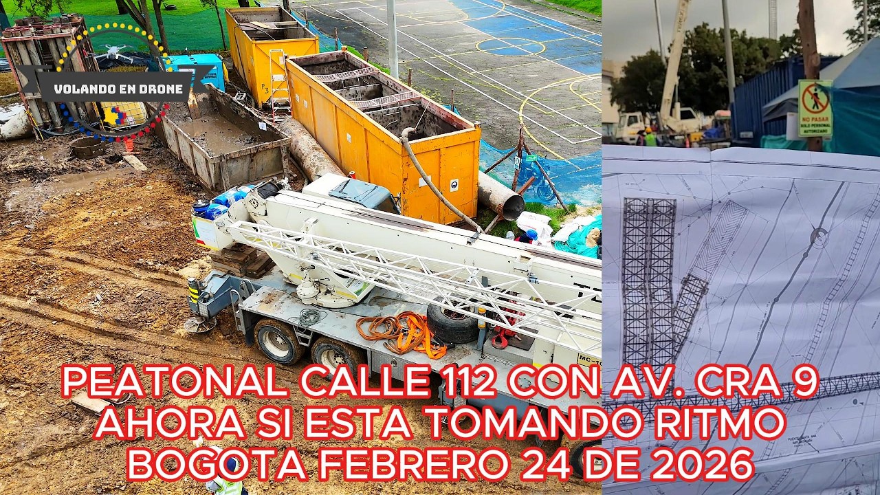 PEATONAL CALLE 112 CON AV  CRA  9 AHORA SI ESTA TOMANDO RITMO  BOGOTA FEBRERO 24 DE 2026