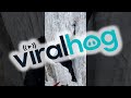 Hiker Gives Away Ice Climber&#39;s Secrets || ViralHog