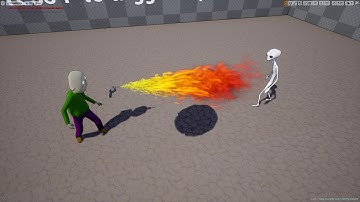 Unreal VFX - Stylized Flamethrower WIP