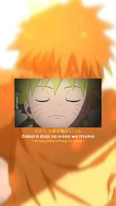 Story wa Naruto sedih|sad anime|kanashimi wo yasashisa ni