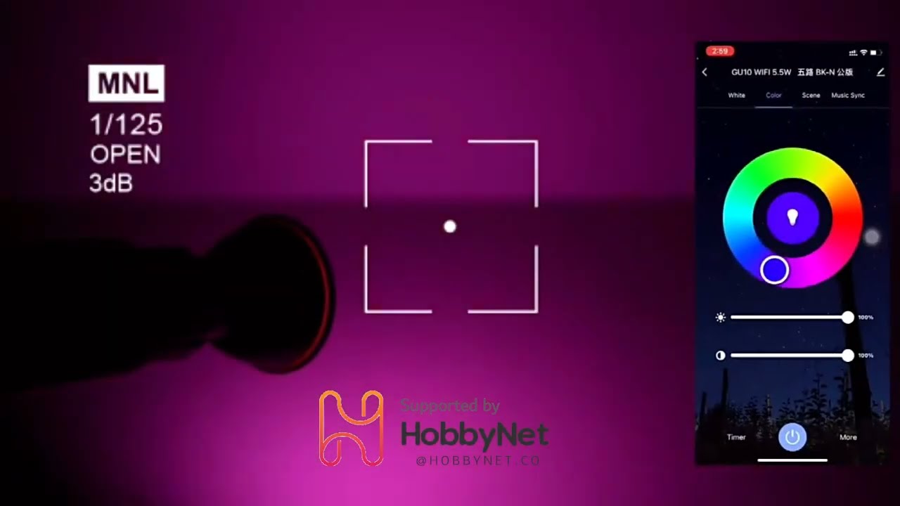 Bombillo Led WiFi Inteligente GU10 5W RGB - App Tuya Smart Life