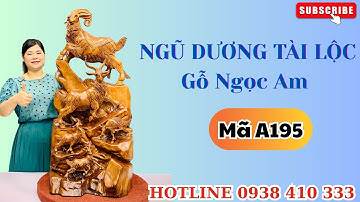 Tượng Ngũ Dương Tài Lộc Gỗ Ngọc Am Liền Khối Xưởng Tượng Gỗ Độc Đáo|0938410333