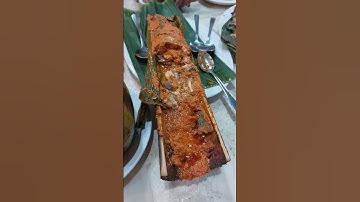 Ikan patin bakar bambu, sajian khas Kalimantan, khususnya Tengah dan Selatan.