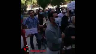 تجمع اعتراضی مالکین مسکن مهر پردیس در برابر وزارت راه و شهرسازی - فیلم