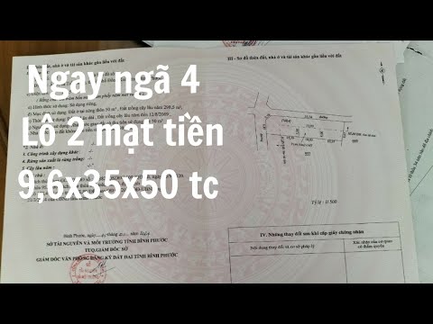 Video (đã bán)Lô 2 mặt tiền,ngay ngã 4 đường qh 9m,giá 780tr... - youtube