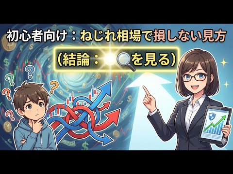 【初心者向け】：ねじれ相場で損しない見方（結論：○○を見る）