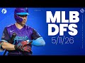 MLB DFS Picks & Strategy for DraftKings & FanDuel (5/11/26)