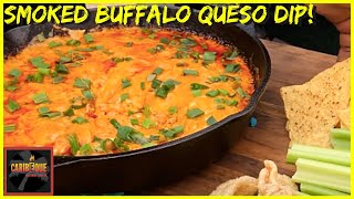 BIG GREEN EGG SMOKED BUFFALO CHICKEN QUESO DIP! | Big Green Egg Recipes! by Cooking with Kurt 655 views 4 years ago 5 minutes, 33 seconds